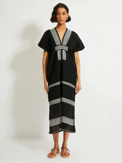 GASIRA | V Neck Caftan