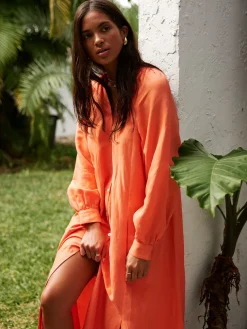 MAKEDA | Button Up Dress