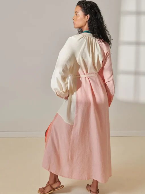 MAKEDA | Button Up Dress