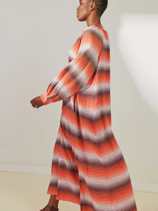 MAKEDA | Button Up Dress
