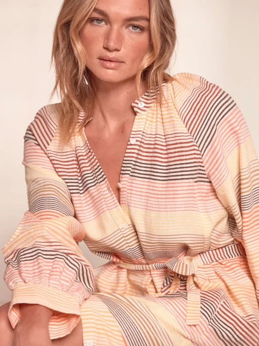 MAKEDA | Button Up Dress