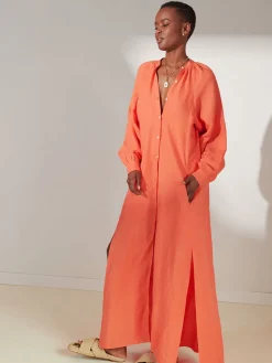 MAKEDA | Button Up Dress