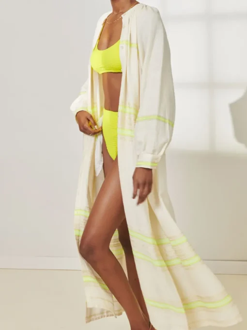 MAKEDA | Button Up Dress