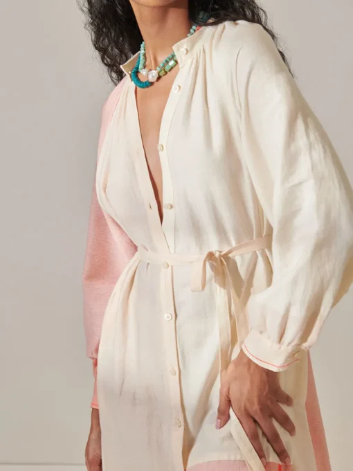 MAKEDA | Button Up Dress