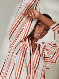 MAKEDA | Button Up Dress
