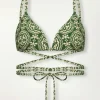 Medallion Wrap Triangle Top