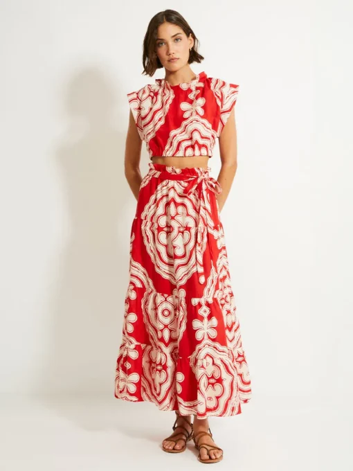 MUNA | Ruched Crop Top